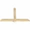 Ekena Millwork Eugene Rough Sawn Timber Gable Bracket, Douglas Fir, 48"W x 32"H x 2"D x 4"F, 16/12 Pitch GBW048X32X0204EUG00RDF - alternate 5